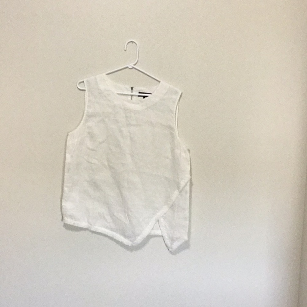 DKNY linen sleeveless top